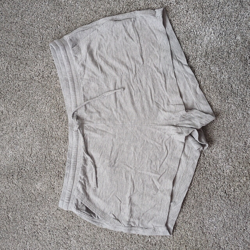 UpWest Light Heather Gray Lounge Shorts Size Large